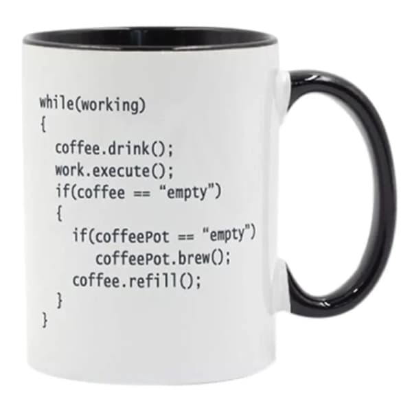 Coffee++ Program för programmerare kaffemugg keramisk kopp färg handtag färg jul nyår presentmugg