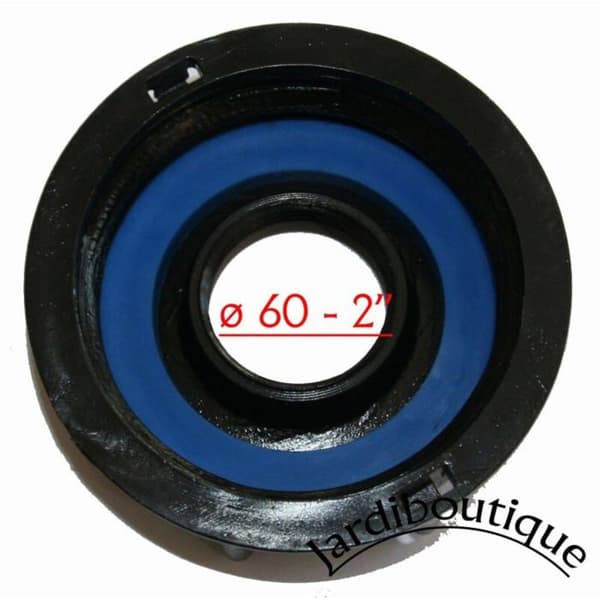 S60x6 3/4\" Gevindfittings - Plastventiladapter til IBC-tønde - Sort - 1 stk.