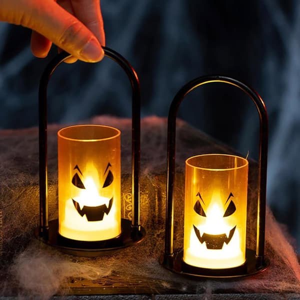Stykker Halloween LED-lykt Utendørslys