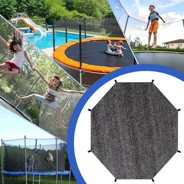 Solskydd för studsmatta - Diameter 365 cm - För 8 stolpar - UV-beständig - Studsmattetillbehör