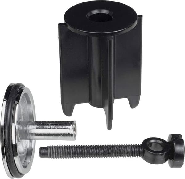 Universal baderomsvaskplugg Ø 40 mm, forkrommet avløpsplugg, med gummipakning, badekaravløp