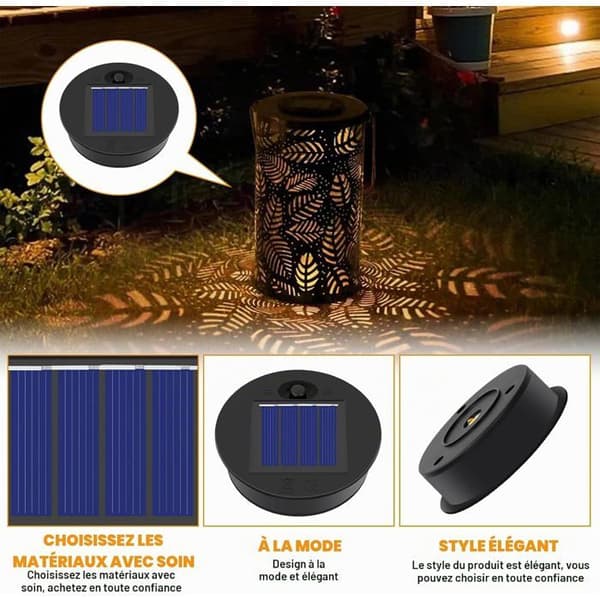 Solcelle erstatningslys, 4 stk erstatningsdeksler med LED, for solcellelykter, hagedekorasjon (7cm)