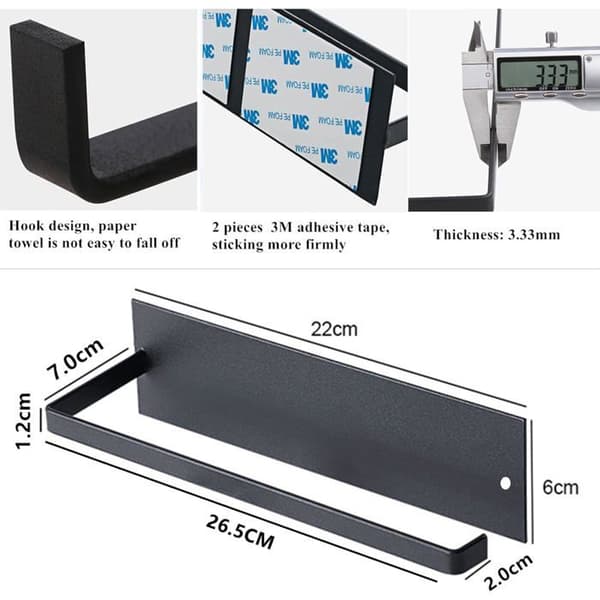 Selvklebende papirhåndkleholder, papirhåndkleholder, papirhåndkledispenser, rullholder