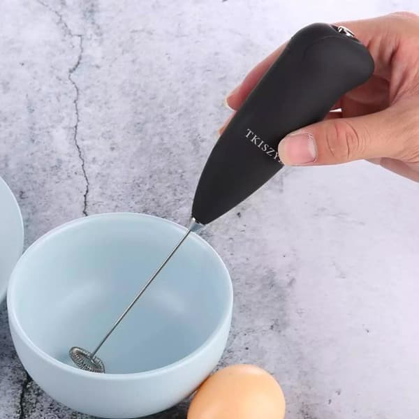 Pisk til Skummetmælk - Batteridrevet Sort