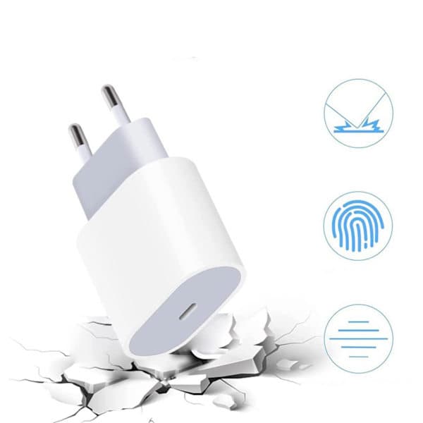 iPhone-oplader, 20W til iPhone 14/14 Plus/11/12/12Mini/13/iPad osv.