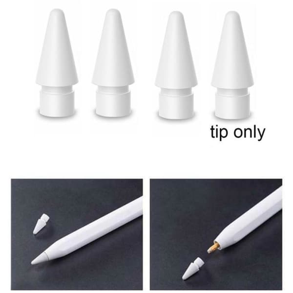 4-pak spidserstatning til Apple Pencil 1. generation 2. generation Pen-spids