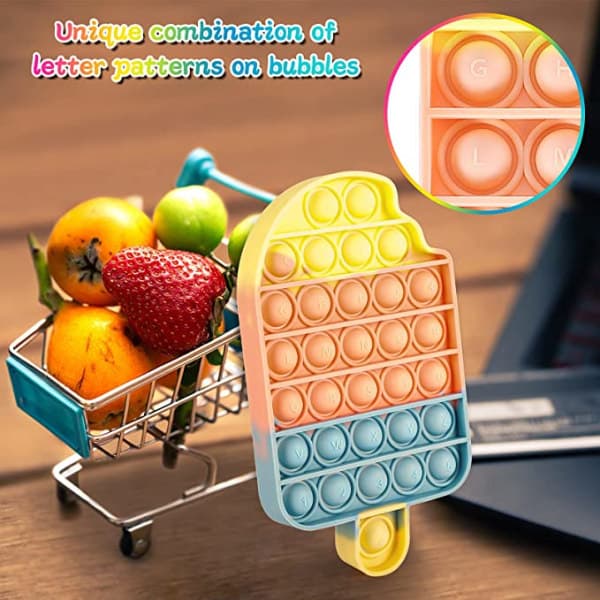 3-pakning Pop It fidget-leker for barn og voksne