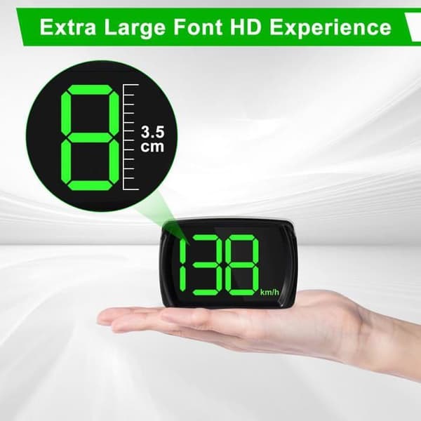 Smart GPS HUD Speedometer, KM/T GPS Digital Speedometer, 360° LED Digital Hastighedsindikator, til Cykler