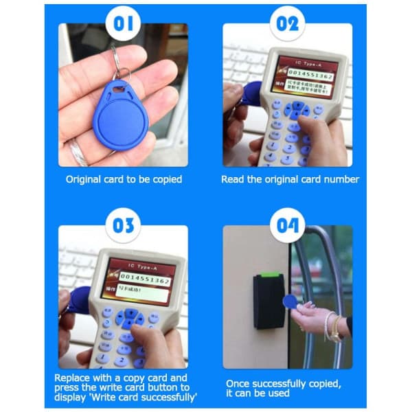 10 stk. NFC-tagnøgle til adgangskontrol