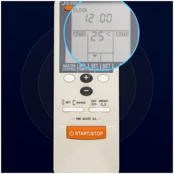 Fjernbetjening til FUJITSU aircondition AR-JW19 (erstatningsmodel)