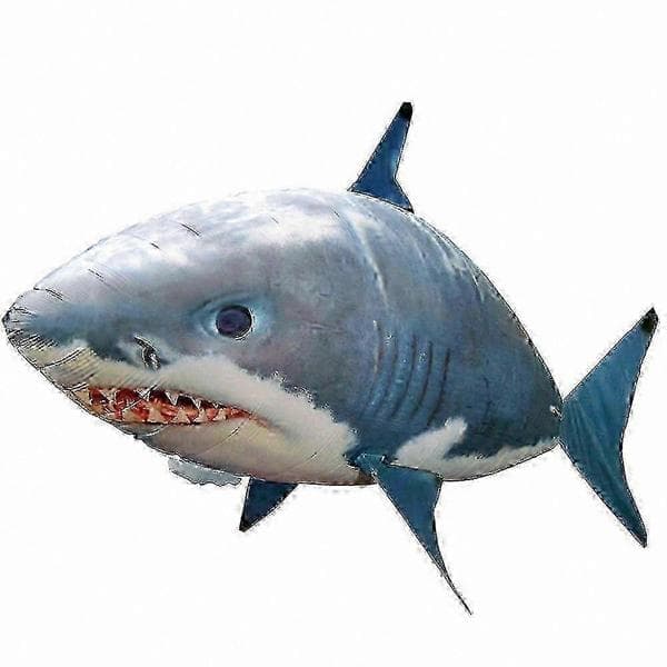 Fjernstyret flyvende haj med oppusteligt design Blå Haj Blue Shark