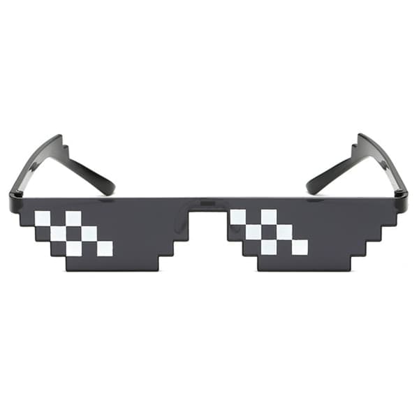 Sorte Thug Life Briller Meme Solbriller Pixel Sort