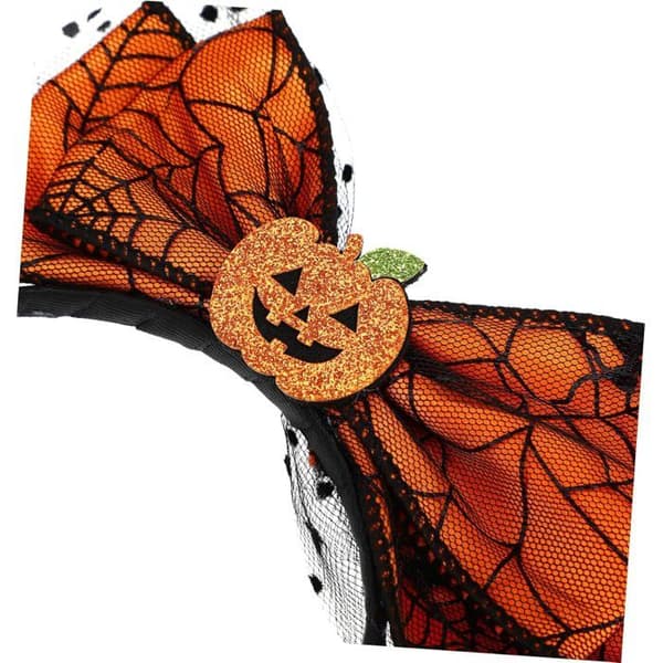 Slørhårbånd, Halloween-hårspenne, Halloween-hodeplagg, Hårtilbehør, Gresskar, Jack o' Lantern