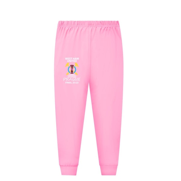 Stitch Kostym Barn Flickor Hemkläder Långärmad Pyjamas Set pink 150cm