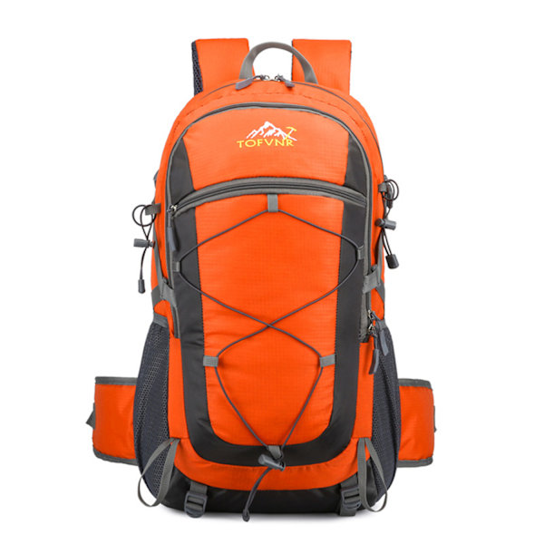 Vandringsryggsäck, 36-55L Trekkingryggsäck, Vattentät Utomhusryggsäck, Reseryggsäck, för Sport, Cykling, Klättring, Bergsklättring Orange