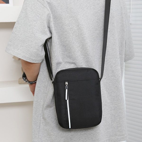 Herr Messenger Bag Pack Utility Reseväska Arbetsaxel Väska Cross Body Väskor Black