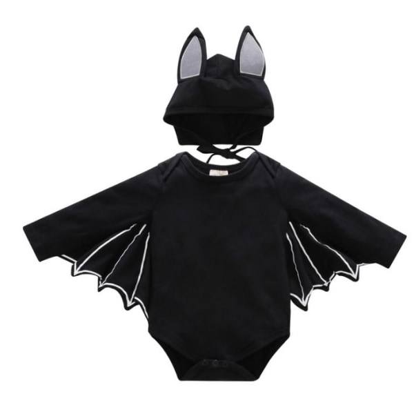 Barn Halloween Kostym Romper Bat Sleeve Baby Jumpsuit 70cm