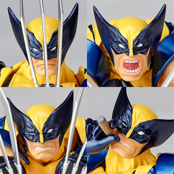 Anime X-men Wolverine Actionfigur Modell Leksak Revoltech Amazing Yamaguchi 16cm