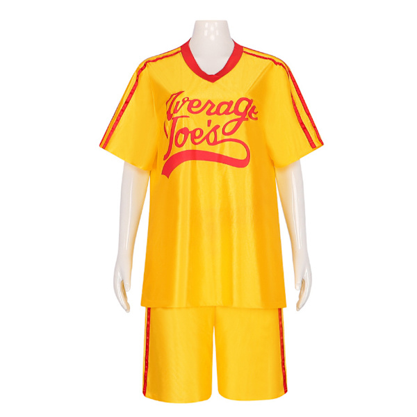 Rocaille Cos Dodgeball Average Joes Rollspelskläder Gul T-shirt för Herrar Sportkläder Vuxenkläder för Helgdagar Vanligt Gym Womens 3XL
