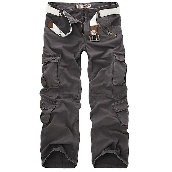 Vår Höst Arbetsbyxor Multi ficka Taktiska byxor army green 30