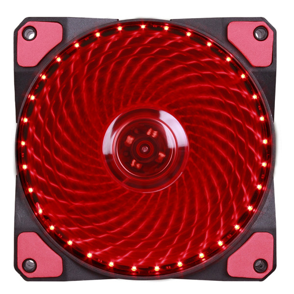 Köp 120mm PC-dator 16dB Ultra Silent 33 LEDs Fläkt Red | Fyndiq