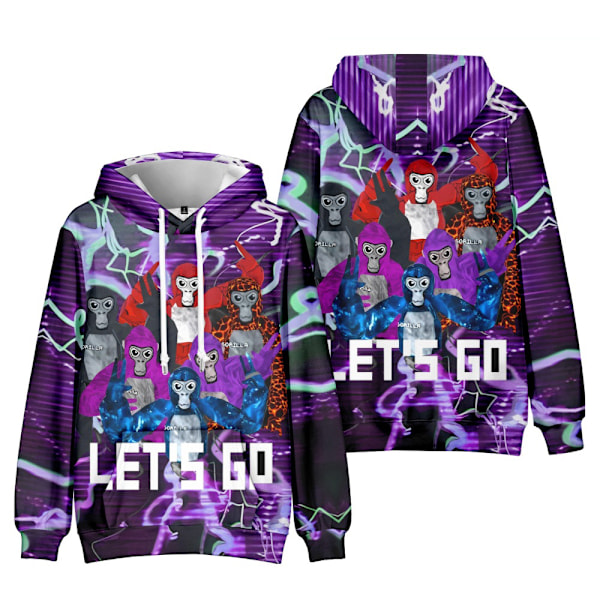 Flickor Pojkar Gorilla Tag Print Söta Hoodies Långärmad Pullover Hoodie Sweatshirt #1 140cm