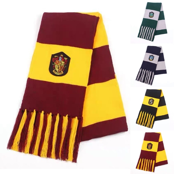 Harry Potter Winter Scarf Varm julklapp Ravenclaw Huffle Gryffindor