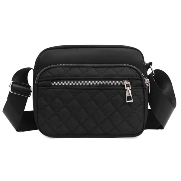 Handväska Messenger-axelväska med stor kapacitet för kvinnor, flickor black