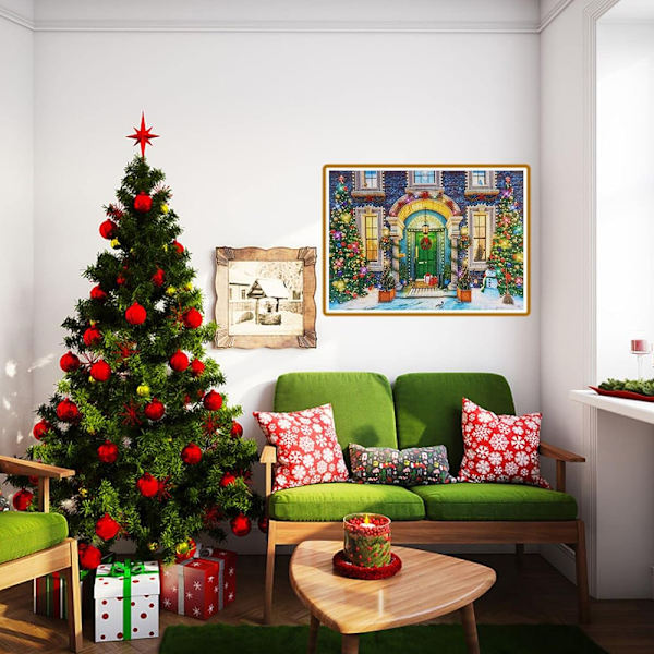 Pussel Adventskalender 2023, 1008 Pusselbitar Xtmas Nedräkning