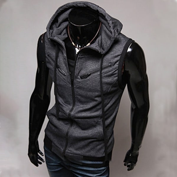 Plus Size Herr Huvtröjor Rock dark grey M