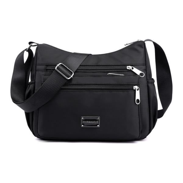 Kvinnor Messenger Bag Pack Resor Casual Shoulder Sling Ryggsäck Cross Body Väskor Black