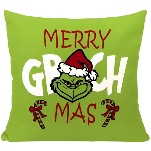 Julgrinch kuddfodral soffdekor julklapp semester A