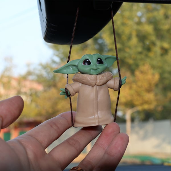 Yoda Baby Car Hängande Bil Mirror Hängande Dekor Charm Hänge