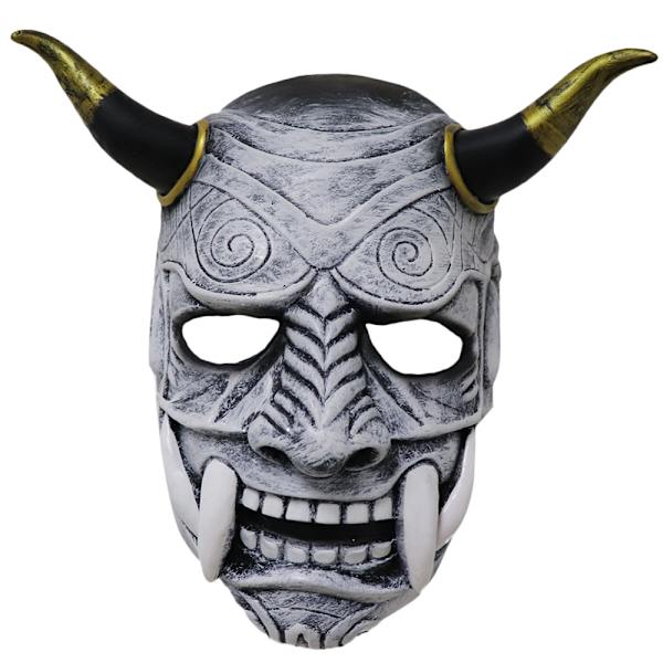 Halloween Prajna Mask Dekorativ Prajna Läskig Huvudbonad grey