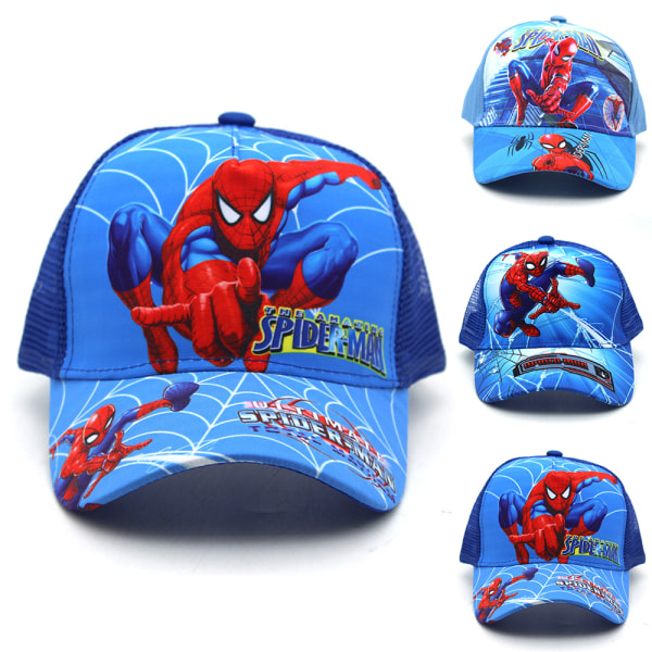 Spiderman Print Barn Mesh Baseball Cap Sport Solskydd Hat Present C