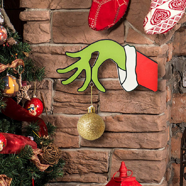 Jultomten Grinch handdekorationer hängande prydnader Right hand