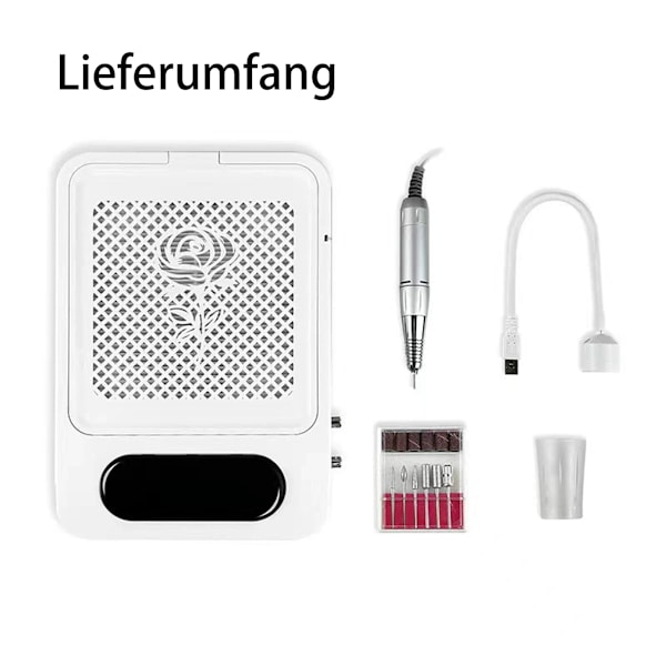 [Snabb Leverans] 4 i 1 Manikyr-Pedikyr Set, Nageldammsugare - Med Filter, Dammsugare Nagelbana