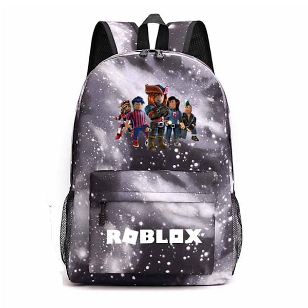 Roblox skolryggsäck för barn axelväska skolväska E