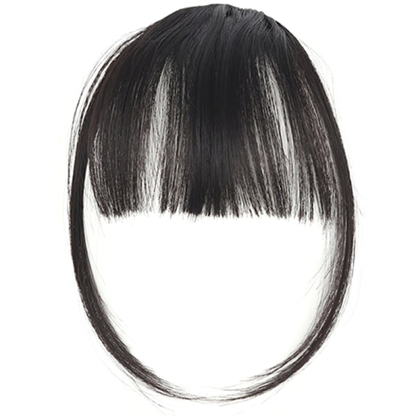 Kvinnor Thin Air Neat Wispy Bangs Peruker Hårklämma Hårstycke Toupé Nature