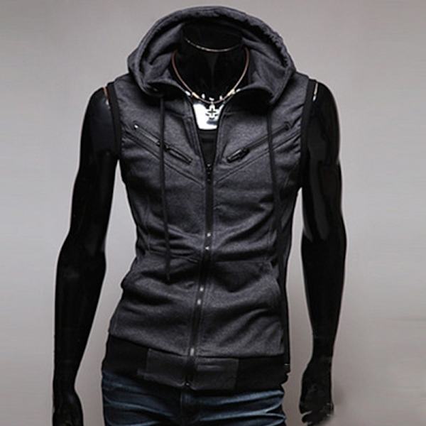 Plus Size Herr Huvtröjor Rock dark grey M
