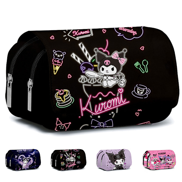 Sanrio Pennfodral Kuromi Cartoon Pennväska Student Stationery Box Skolartiklar #3