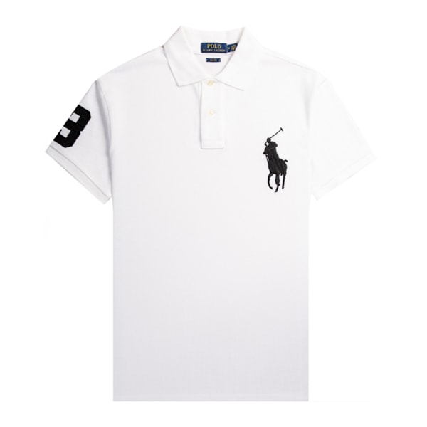 PoloRalphLauren Herr Classic Fit Kortärmad Poloshirt White L