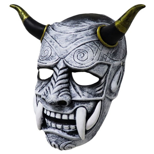 Halloween Prajna Mask Dekorativ Prajna Läskig Huvudbonad grey