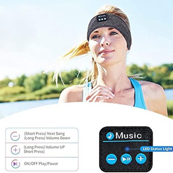 Bluetooth Music Headband Sleep Stereo Headset Hörlurar Hörlurar