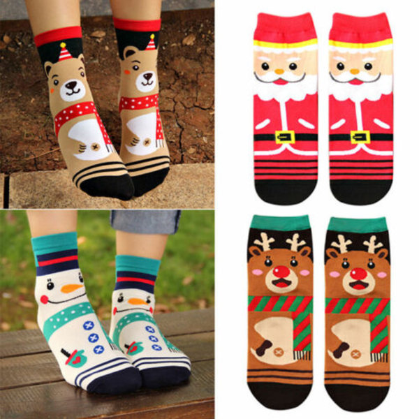 1/2/4/6 Julstrumpor med julmotiv Bear 1 Pair