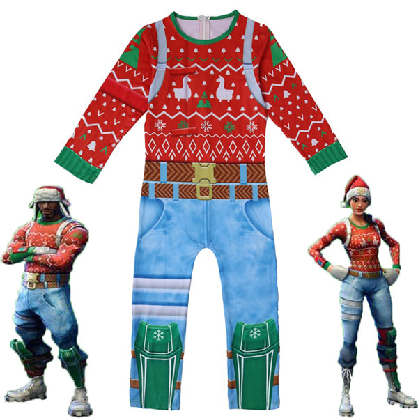 Barn Halloween Party Kostym Jul Ranger Suit Långärmad As pics 140CM