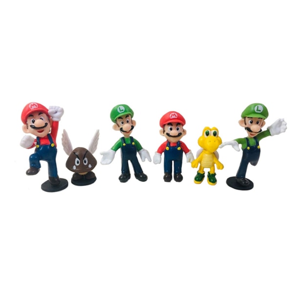 18 st Super Mario-figur Söt leksaksdocka Actionfigurer Present