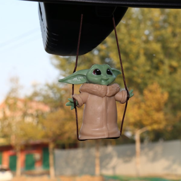 Yoda Baby Car Hängande Bil Mirror Hängande Dekor Charm Hänge