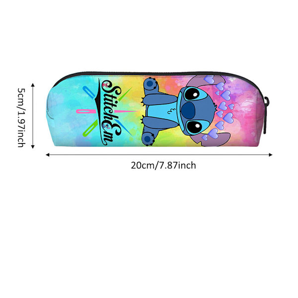 Lilo & Stitch Pennfodral Cartoon Pennväska Student Stationery Box Skolartiklar Barn Vuxna Organizer Väska A
