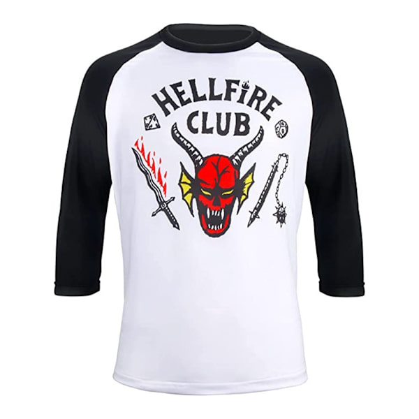 Stranger Things Säsong 4 3d Hellfire Club T-shirt Vuxna Unisex 2XL